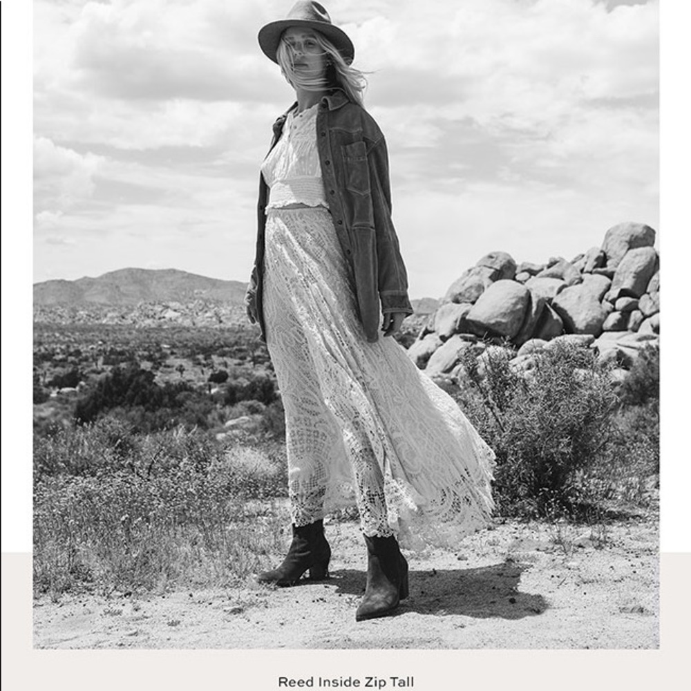 $458 RARE Frye Reed Chevron Heel Cognac Leather Tall Knee High Winter/Fall Boots - Picture 5 of 16